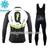 Conjunto Maillot + Culotte largo con tirantes Invierno Termico 2017 Dimension Data N001